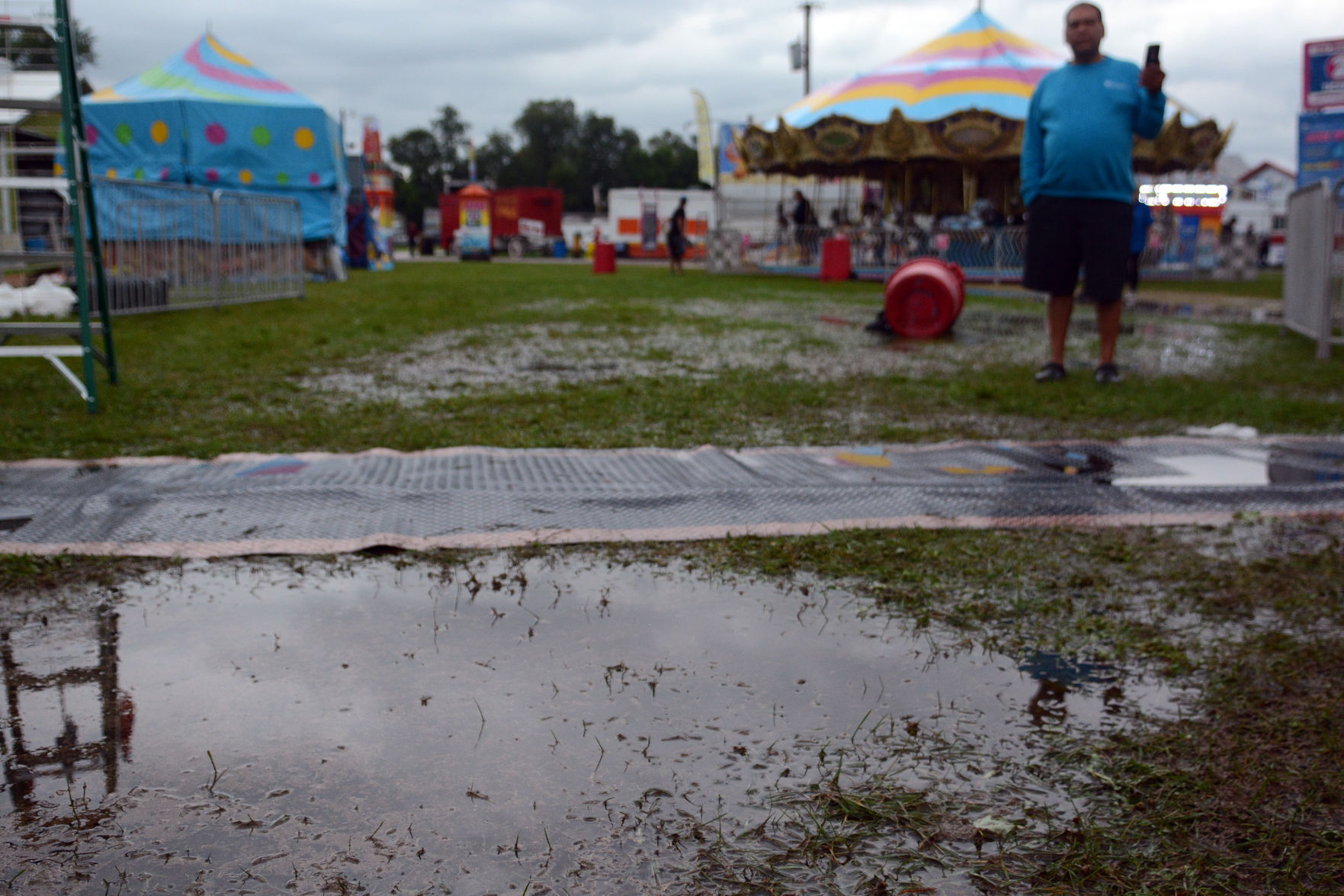 Storm damage at Sauk County Fair